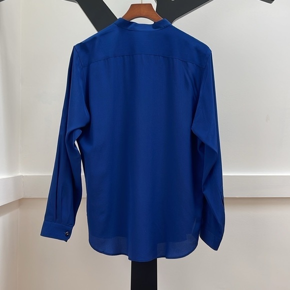 ETRO dark blue silk blouse size 44 - Picture 3 of 3